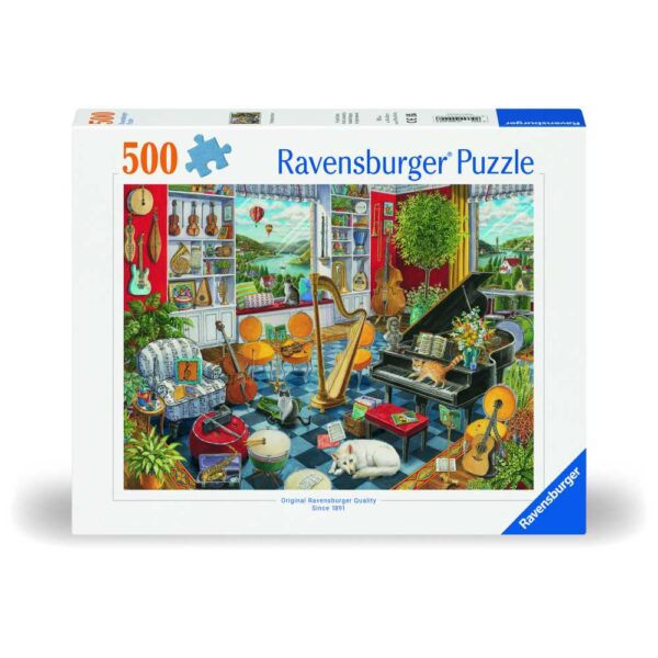 Ravensburger - Puzzle sala de muzica 500 piese design nou - RVSPA00022
