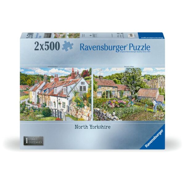 Ravensburger - Puzzle casute cozy din nordul Yorkshire 2x500 piese - RVSPA00024