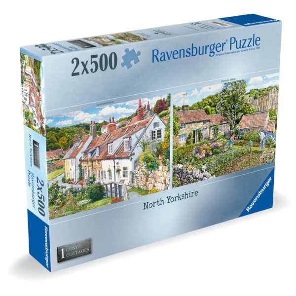 Ravensburger - Puzzle casute cozy din nordul Yorkshire 2x500 piese - RVSPA00024