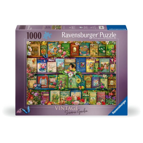 Ravensburger - Puzzle gradina de vara vintage 1000 piese design nou - RVSPA00183
