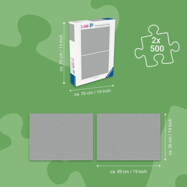 Ravensburger - Puzzle pisicute 2x500 piese - RVSPA00232