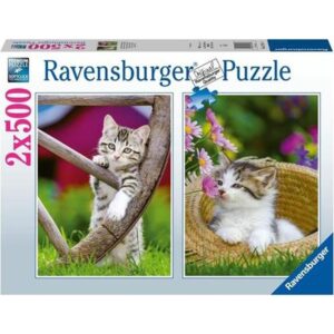 Ravensburger - Puzzle pisicute 2x500 piese - RVSPA00232