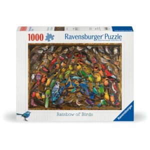 4005555002819_FRONT_3D Ravensburger - Puzzle curcubeu de pasari 1000 piese design nou - RVSPA00281