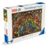 Ravensburger - Puzzle curcubeu de pasari 1000 piese design nou - RVSPA00281