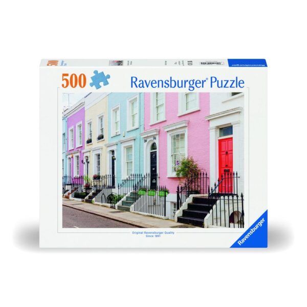 Ravensburger - Puzzle case colorate 500 piese design nou - RVSPA00304