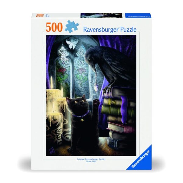 Ravensburger - Puzzle corbul si pisica 500 piese design nou - RVSPA00314