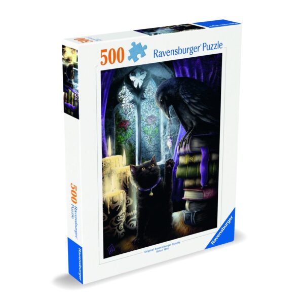 Ravensburger - Puzzle corbul si pisica 500 piese design nou - RVSPA00314