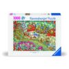 Ravensburger - Puzzle casute ciupercute florale 1000 piese design nou - RVSPA00571