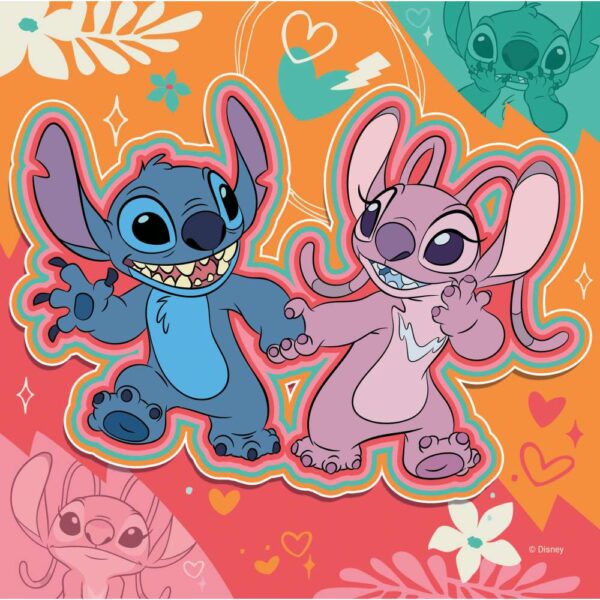 Ravensburger - Puzzle Disney Stitch in ritmul muzicii 3x49 piese - RVSPC01070
