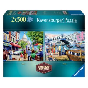 Ravensburger - Puzzle amintiri din vacanta 2x500 piese - RVSPA01272