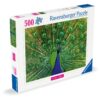 Ravensburger - Puzzle animale colorate paun 500 piese - RVSPA01332