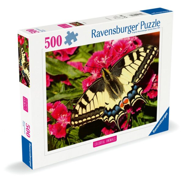 Ravensburger - Puzzle animale colorate fluture 500 piese - RVSPA01335