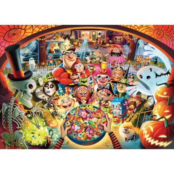 Ravensburger - Puzzle Halloween trick or treat 1000 piese - RVSPA01348