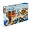 Ravensburger - Puzzle pentru varstnici Venetia cu sablon de imagine si suport din carton 100 piese mari XL - RVSPA01365