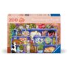 Ravensburger - Puzzle pentru varstnici pisicute pe raft cu sablon de imagine si suport din carton 200 piese mari XL - RVSPA01367