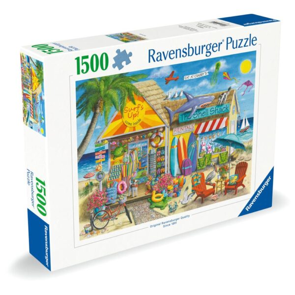 Ravensburger - Puzzle magazin de inchirieri pe plaja 1500 piese - RVSPA01449