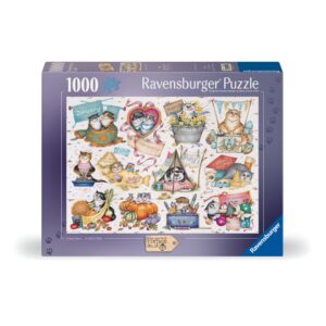 Ravensburger - Puzzle calendarul pisicutelor 1000 piese - RVSPA01452