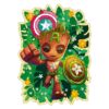 Ravensburger - Puzzle contur din lemn Marvel Groot 150 piese - RVSPA01459