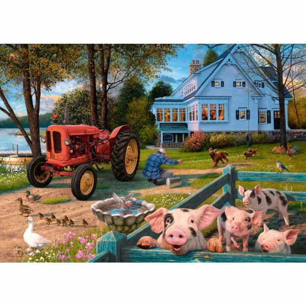 Ravensburger - Puzzle viata la tara 300 piese mari - RVSPA01481