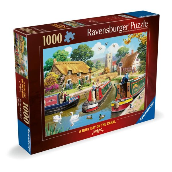 Ravensburger - Puzzle o zi agitata pe canal 1000 piese - RVSPA01521