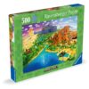 Ravensburger - Puzzle lumea Minecraft 500 piese - RVSPA01568