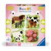 Ravensburger - Puzzle Up animale de la ferma 4 puzzle contur 4 6 8 10 piese - RVSPC04001