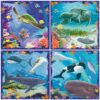 Ravensburger - Puzzle Up animale marine 4 puzzle 64 72 81 90 piese - RVSPC04004
