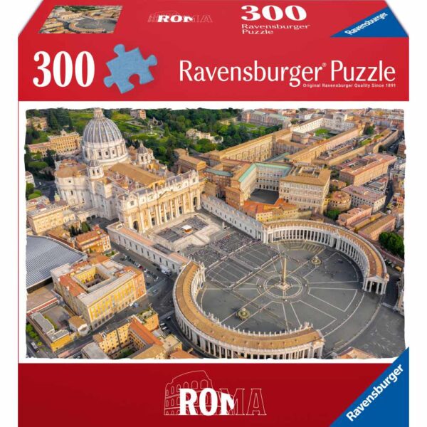 Ravensburger - Puzzle colectia de arta piata Sfantul Petru din Roma 300 piese - RVSPA04038