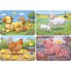 Ravensburger - Primul meu puzzle familii de animale de la ferma 2 4 6 8 piese - RVSPC04041