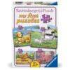 Ravensburger - Primul meu puzzle familii de animale de la ferma 2 4 6 8 piese - RVSPC04041
