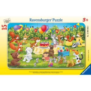 4005555040422_CAT Ravensburger - Puzzle tip rama petrecerea aniversara a animalutelor 15 piese - RVSPC04042