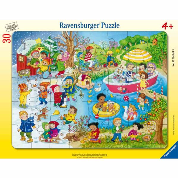 Ravensburger - Puzzle tip rama lacul in cele 4 anotimpuri 30 piese - RVSPC04043