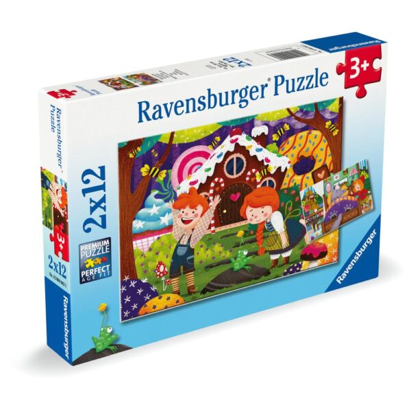 Ravensburger - Puzzle povesti cu zane 2x12 piese - RVSPC04045