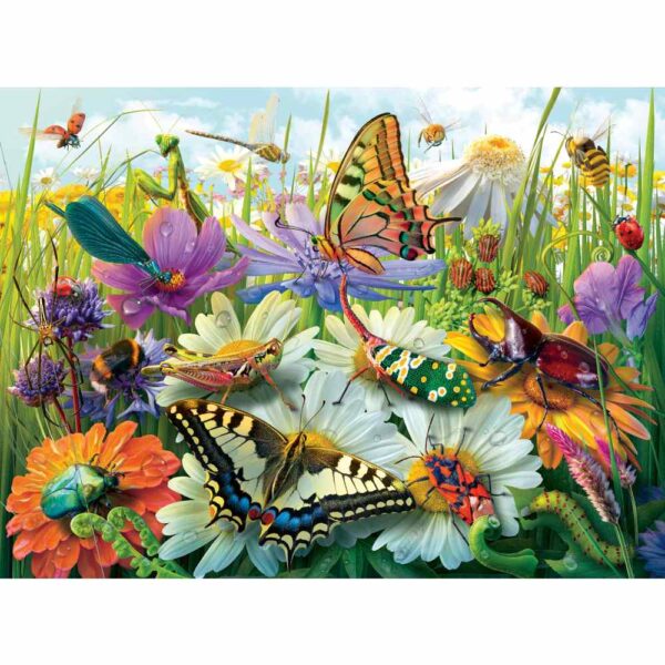 Ravensburger - Puzzle lumea minunata a insectelor 100 piese XXL - RVSPC04049