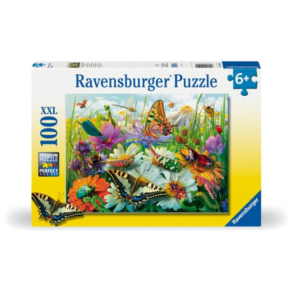 Ravensburger - Puzzle lumea minunata a insectelor 100 piese XXL - RVSPC04049
