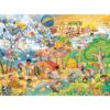 Ravensburger - Puzzle distractia copiilor in cele 4 anotimpuri 100 piese XXL - RVSPC04050