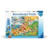 Ravensburger - Puzzle distractia copiilor in cele 4 anotimpuri 100 piese XXL - RVSPC04050