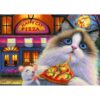 Ravensburger - Puzzle pisica mancand pizza 35 piese - RVSPC04060