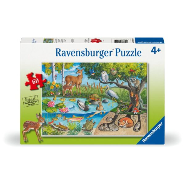 Ravensburger - Puzzle animale deasupra si sub apa 60 piese - RVSPC04100