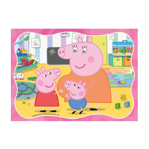 Ravensburger - Puzzle Peppa Pig 4 puzzle in cutie 12 16 20 24 piese - RVSPC04104
