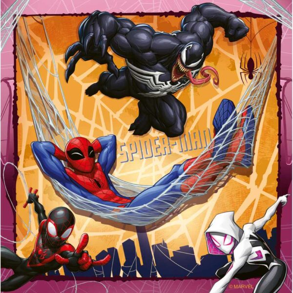 Ravensburger - Puzzle Marvel Spiderman 3x49 piese - RVSPC04115