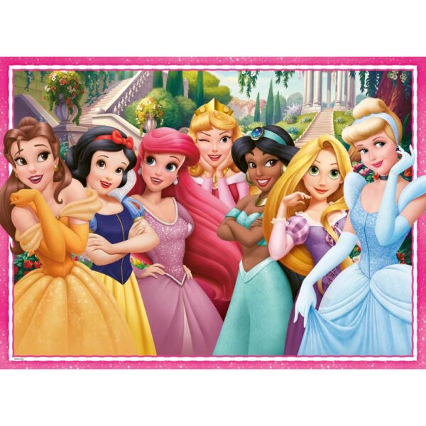 Ravensburger - Puzzle viata de basm a printeselor Disney 100 piese XXL - RVSPC04116