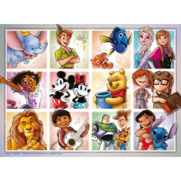 Ravensburger - Puzzle personaje Disney 100 piese XXL - RVSPC04118