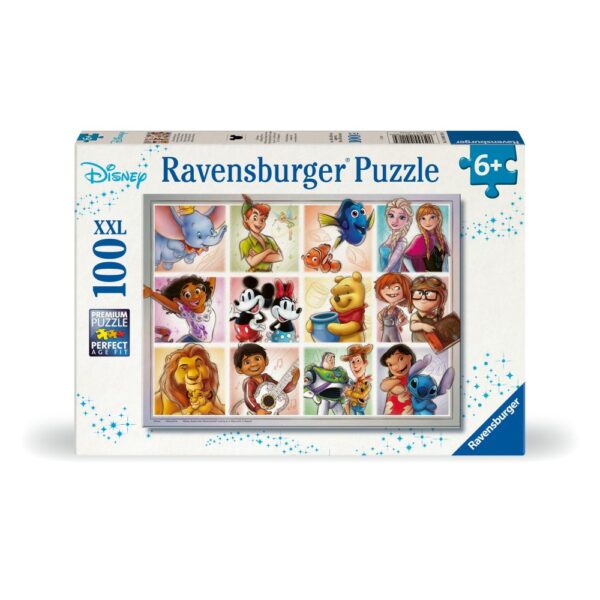 Ravensburger - Puzzle personaje Disney 100 piese XXL - RVSPC04118