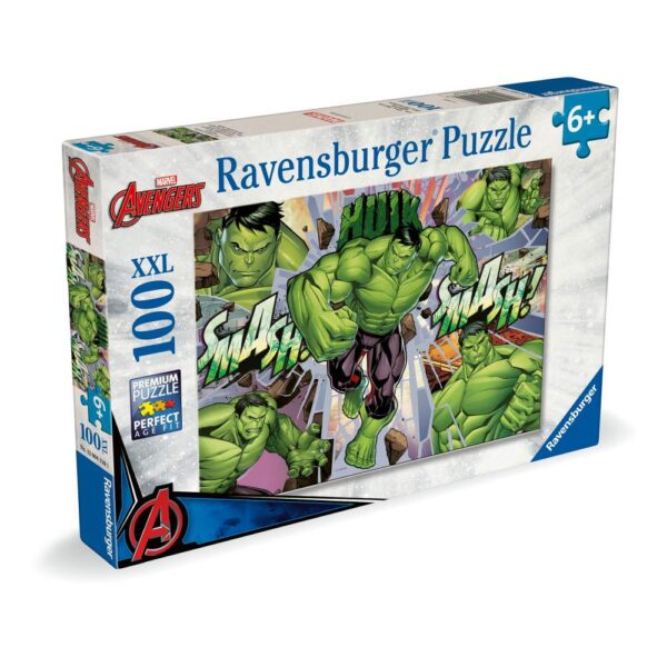 Ravensburger - Puzzle Marvel Hulk 100 piese XXL - RVSPC04119