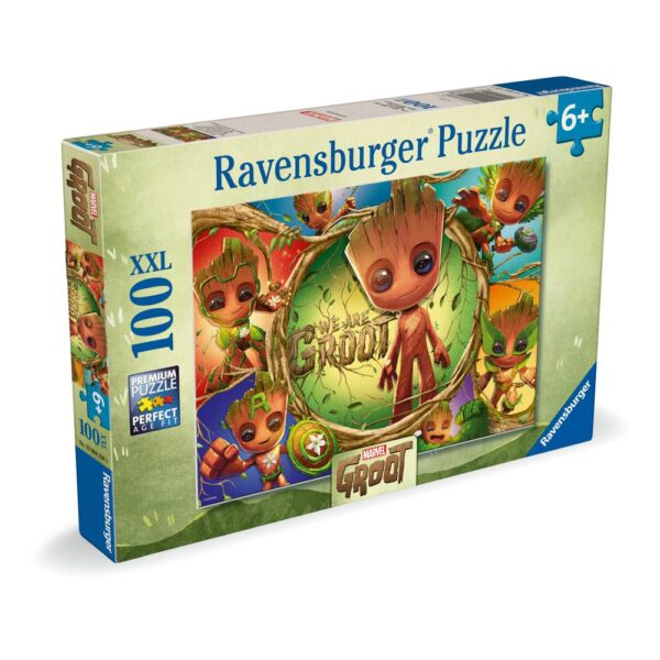 Ravensburger - Puzzle Marvel Groot 100 piese XXL - RVSPC04128