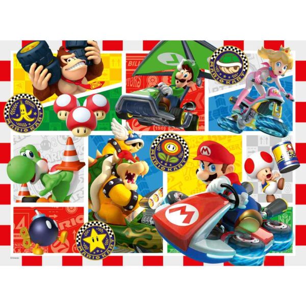 Ravensburger - Puzzle Super Mario si kart 150 piese XXL - RVSPC04143