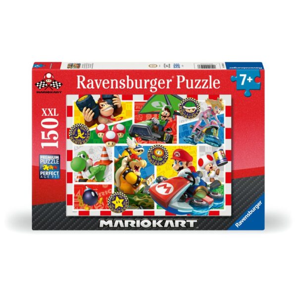 Ravensburger - Puzzle Super Mario si kart 150 piese XXL - RVSPC04143
