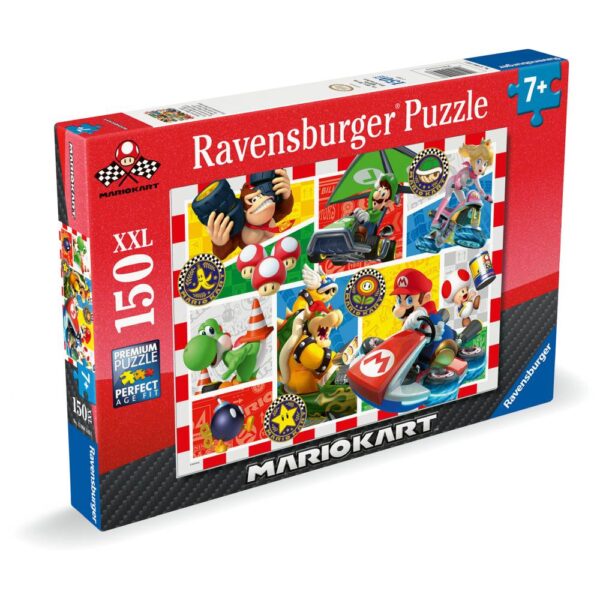 Ravensburger - Puzzle Super Mario si kart 150 piese XXL - RVSPC04143