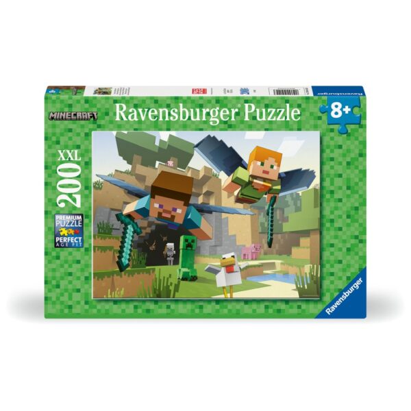 Ravensburger - Puzzle aventurile Minecraft 200 piese XXL - RVSPC04144